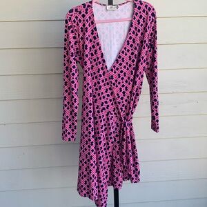 Vineyards vines lattice knit wrap dress medium